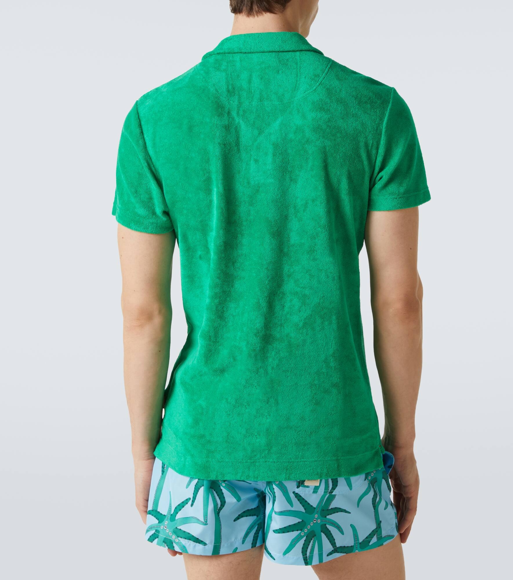 Cotton terry polo shirt - 4