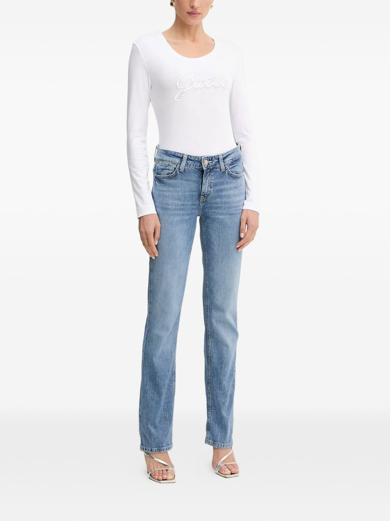 GUESS USA triangle-logo straight-leg jeans outlook
