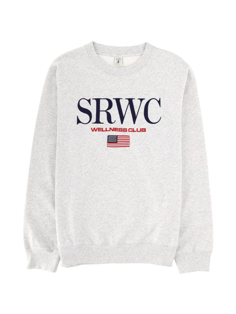 embroidered-logo sweatshirt 1