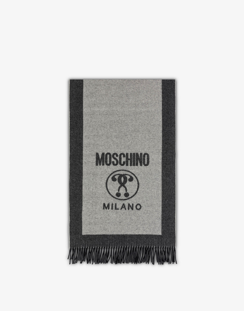 DOUBLE QUESTION MARK WOOL SCARF 1