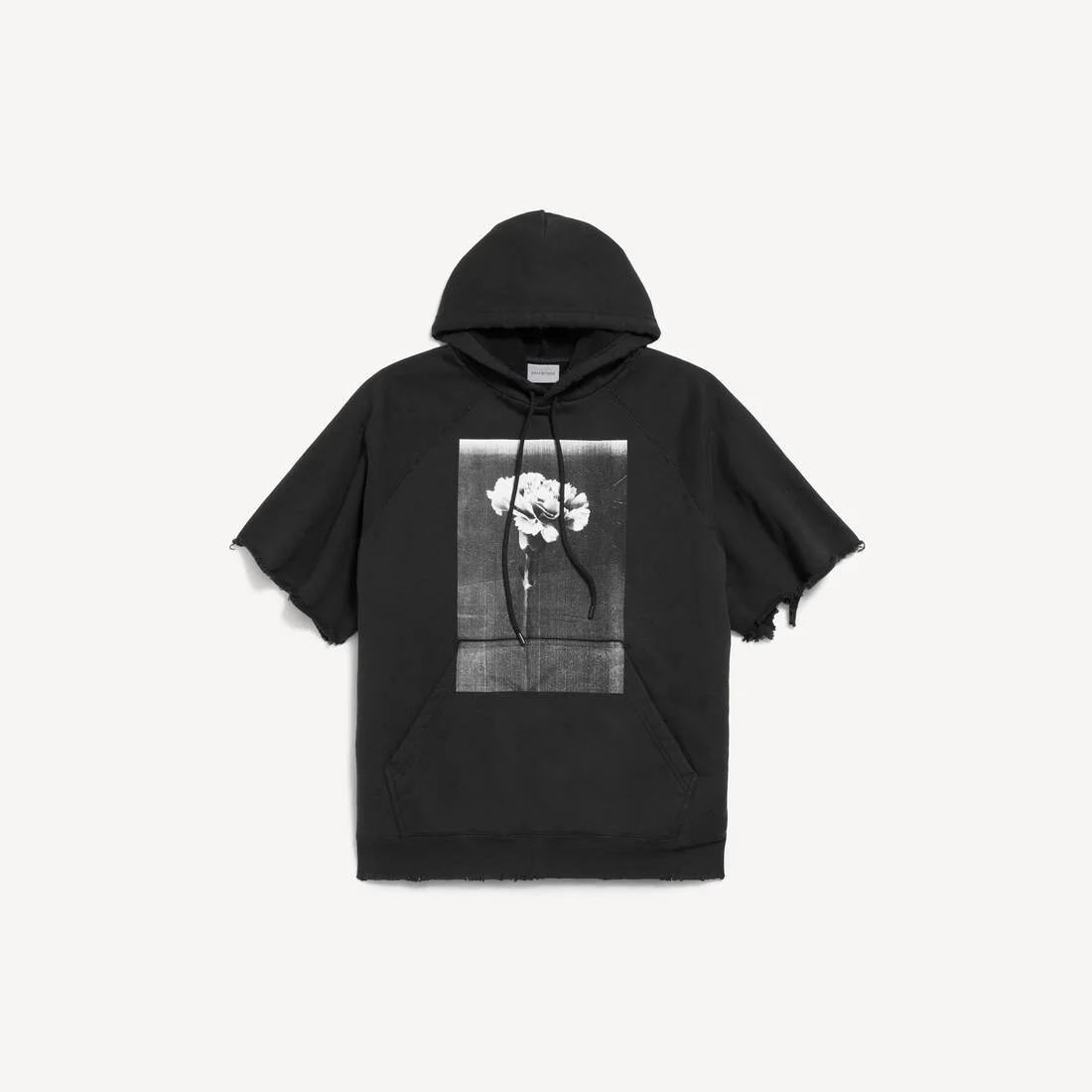 Men's The Song Of The Highest Tower Cut-off Sleeve Hoodie in Black - 1