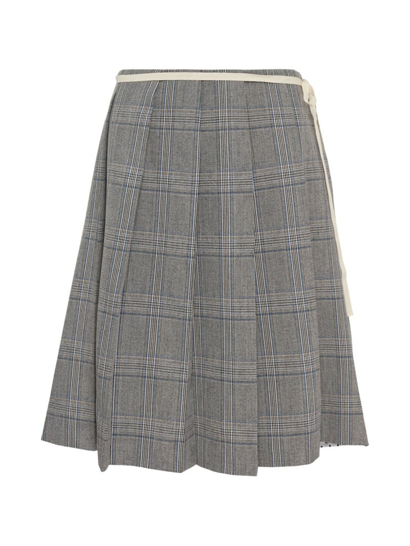 pushBUTTON checked-overlay polka-dot skirt outlook