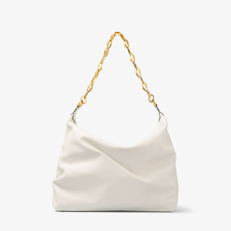 Diamond Soft Hobo S
Latte Soft Calf Leather Hobo Bag with Chain Strap 1