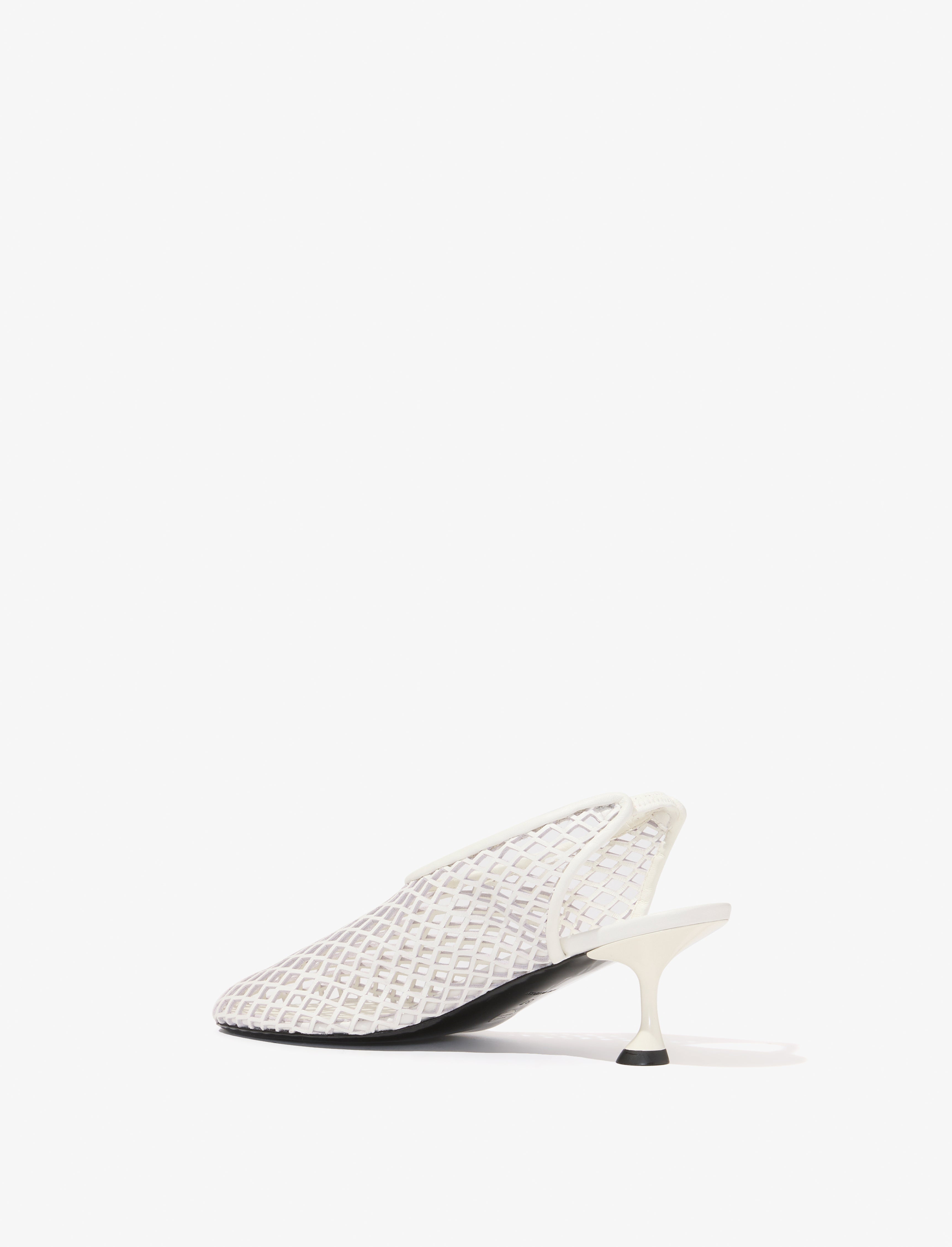 Tee Perforated Slingback Pumps - 3