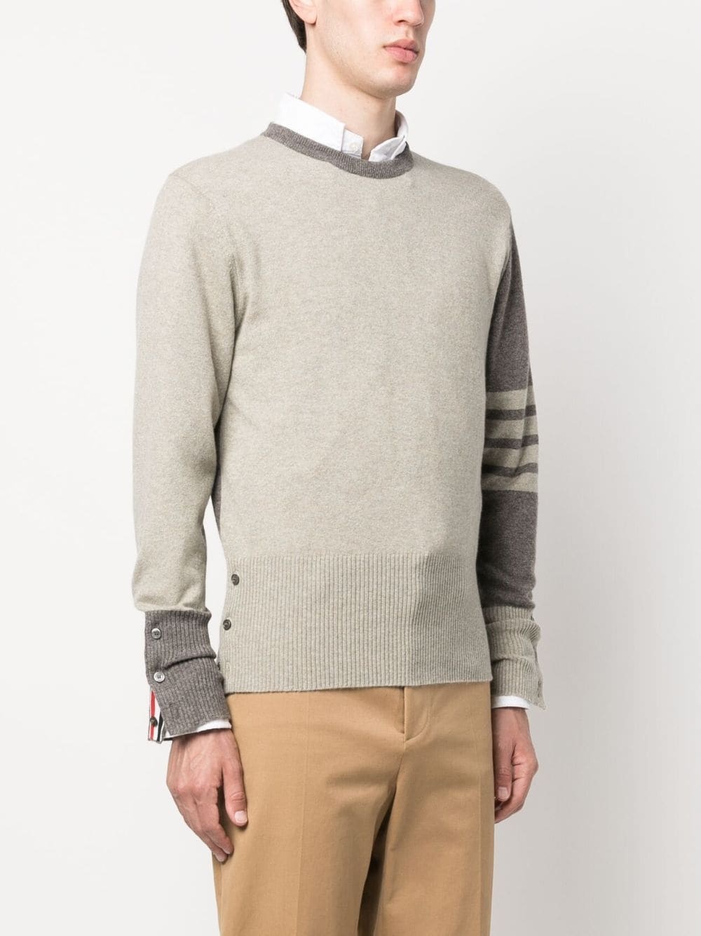 4-Bar Stripe cashmere jumper - 3