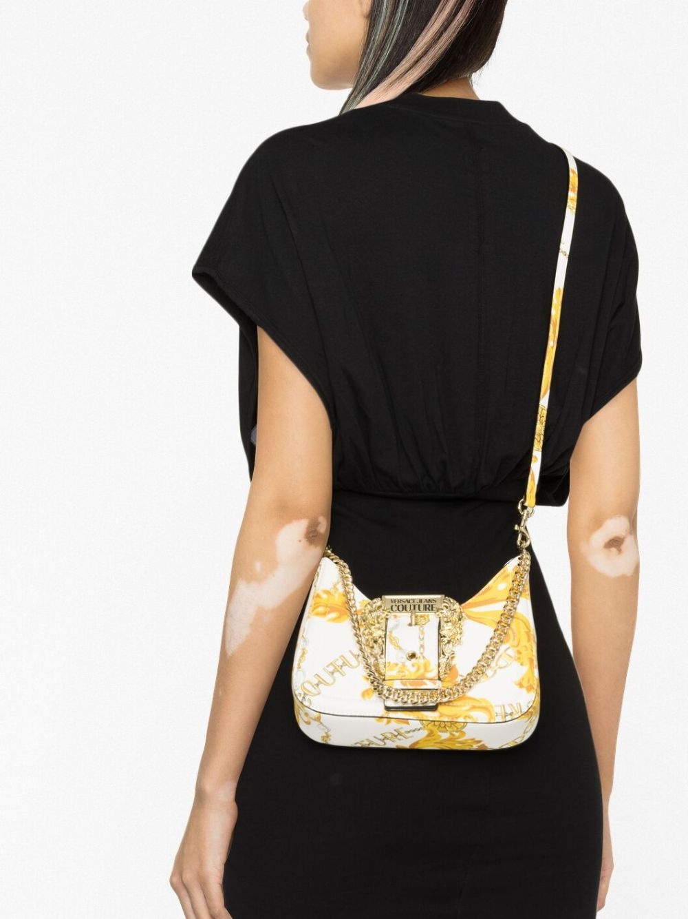 Chain Couture faux-leather shoulder bag - 3