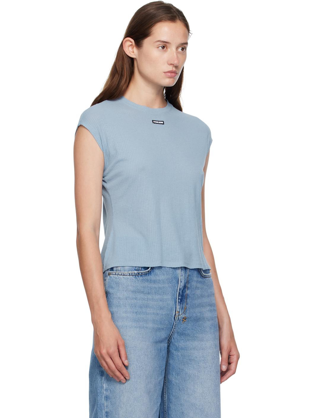 Blue Staple Short Sleeve T-shirt - 2