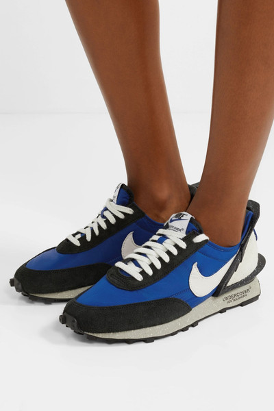 Nike + Undercover Daybreak mesh, suede and leather sneakers outlook