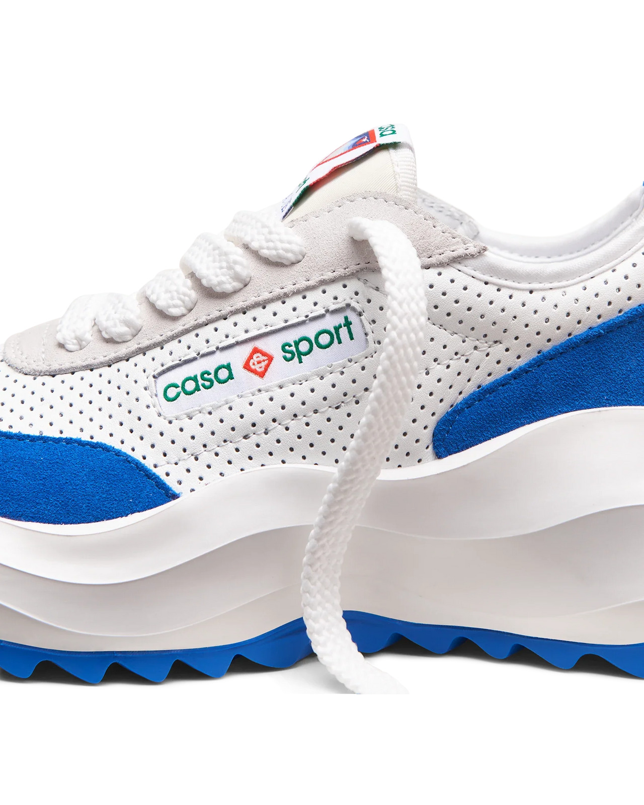 Womens Atlantis White & Blue Sneaker - 11