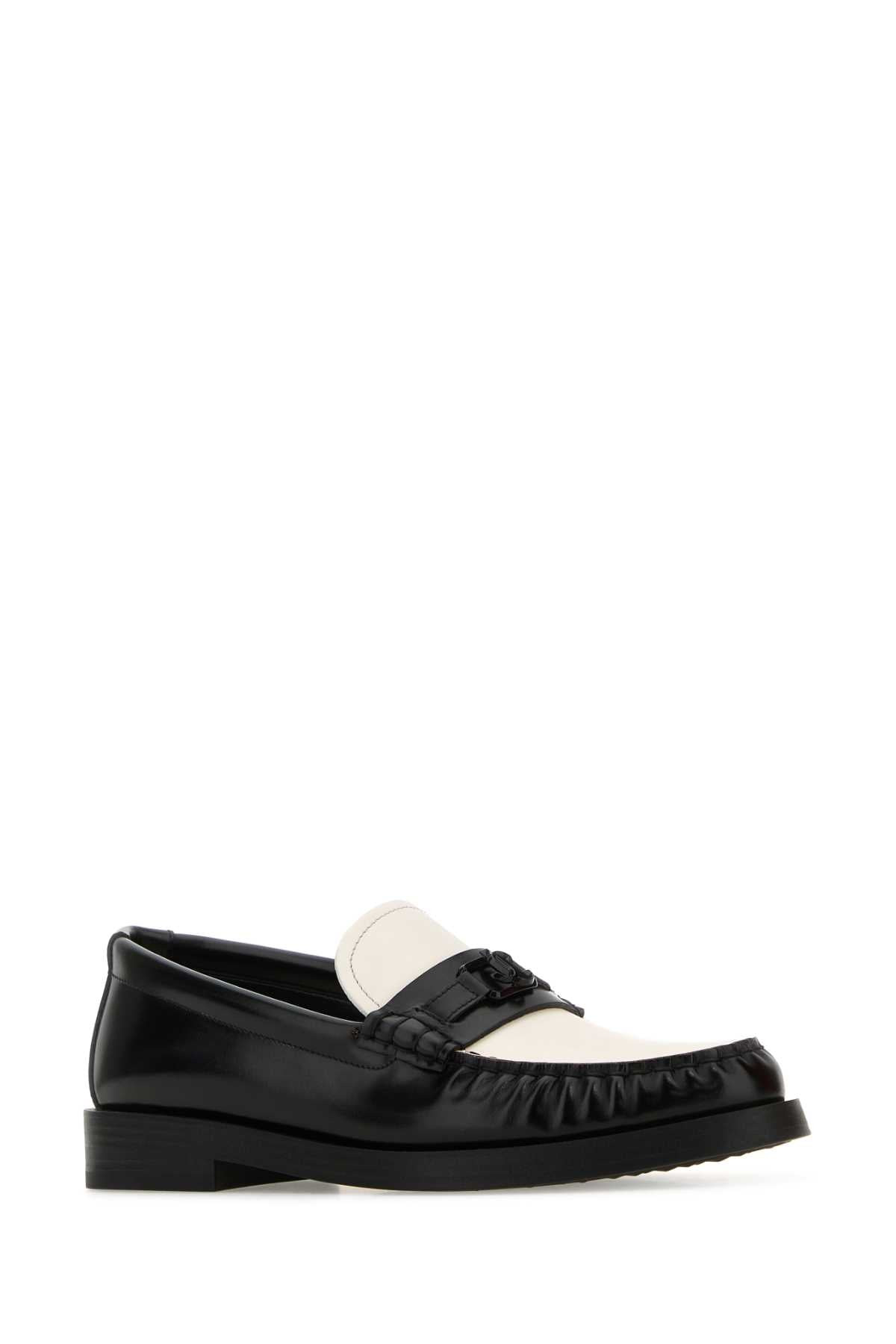 Jimmy Choo Women Two-Tone Leather Addie Loafers - 2