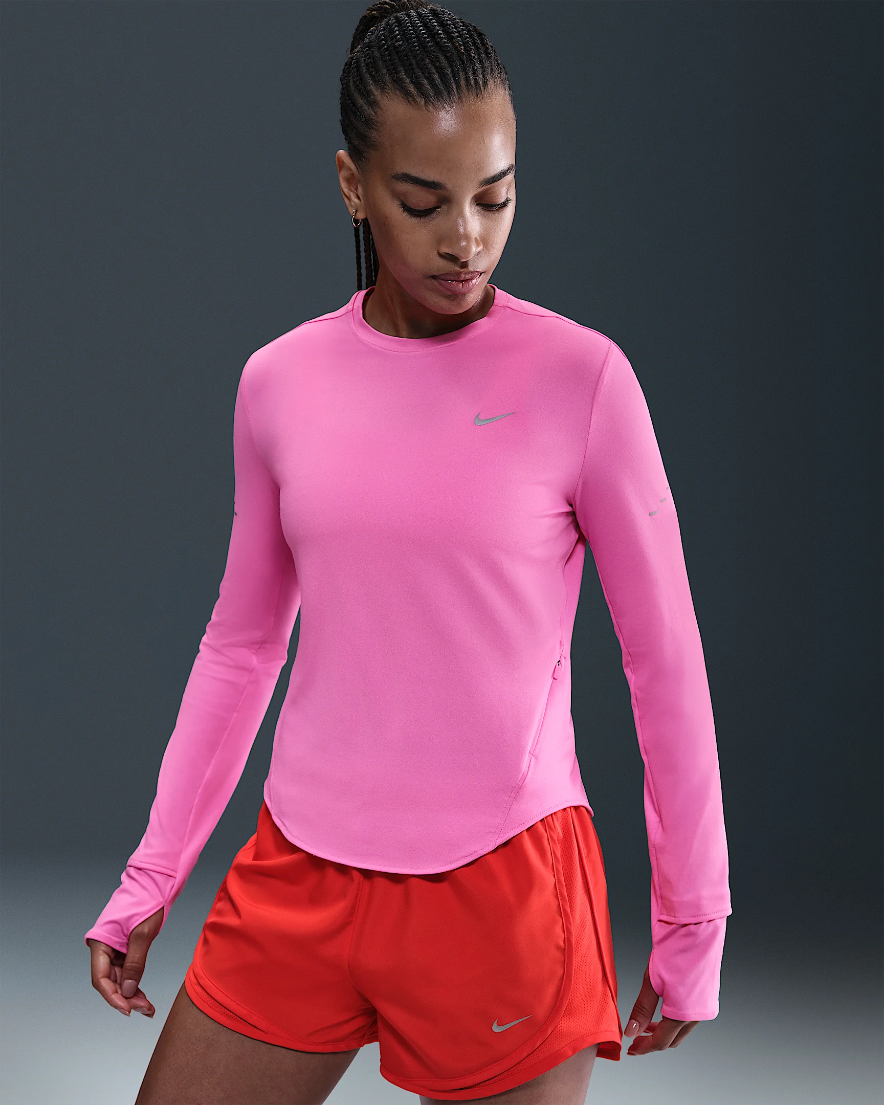 Nike Swift Women's Dri-FIT UV Long-Sleeve Crew-Neck Running Top - 1