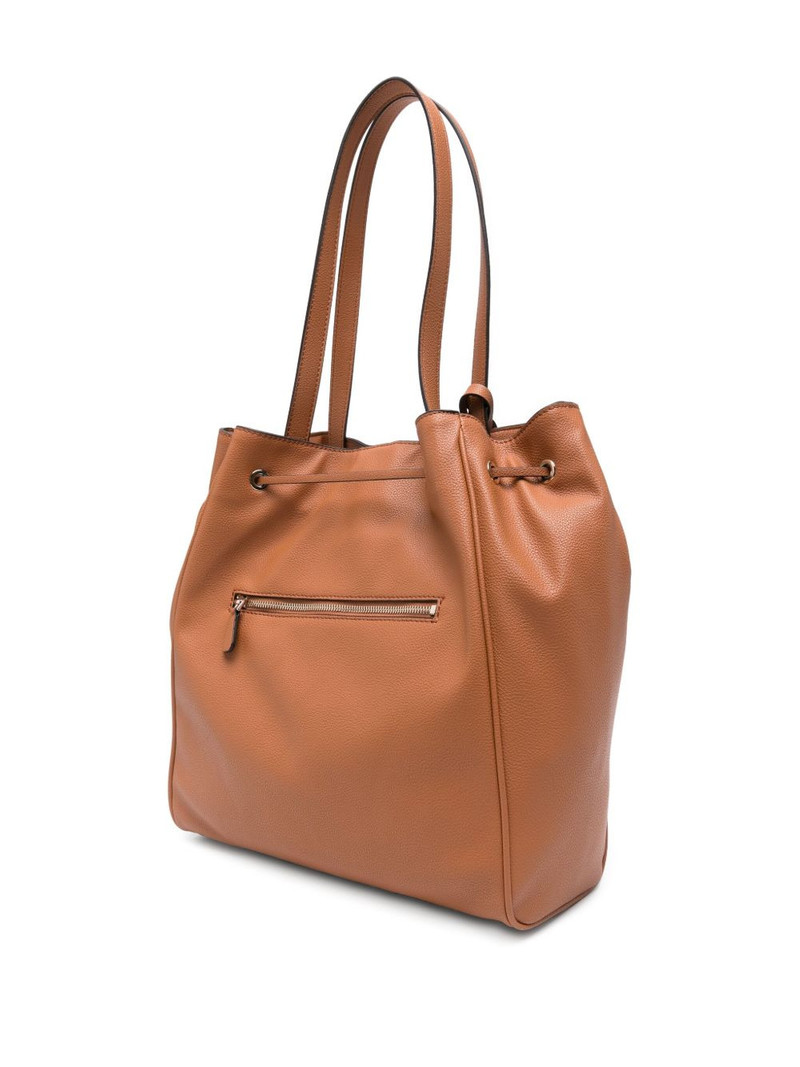 GUESS USA Calebra logo-plaque drawstring bucket bag outlook