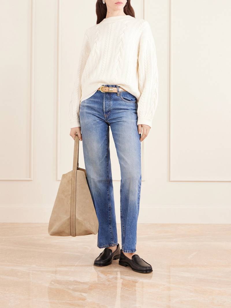 FRAME Essential Recycled Mid-rise Straight-leg Jeans outlook