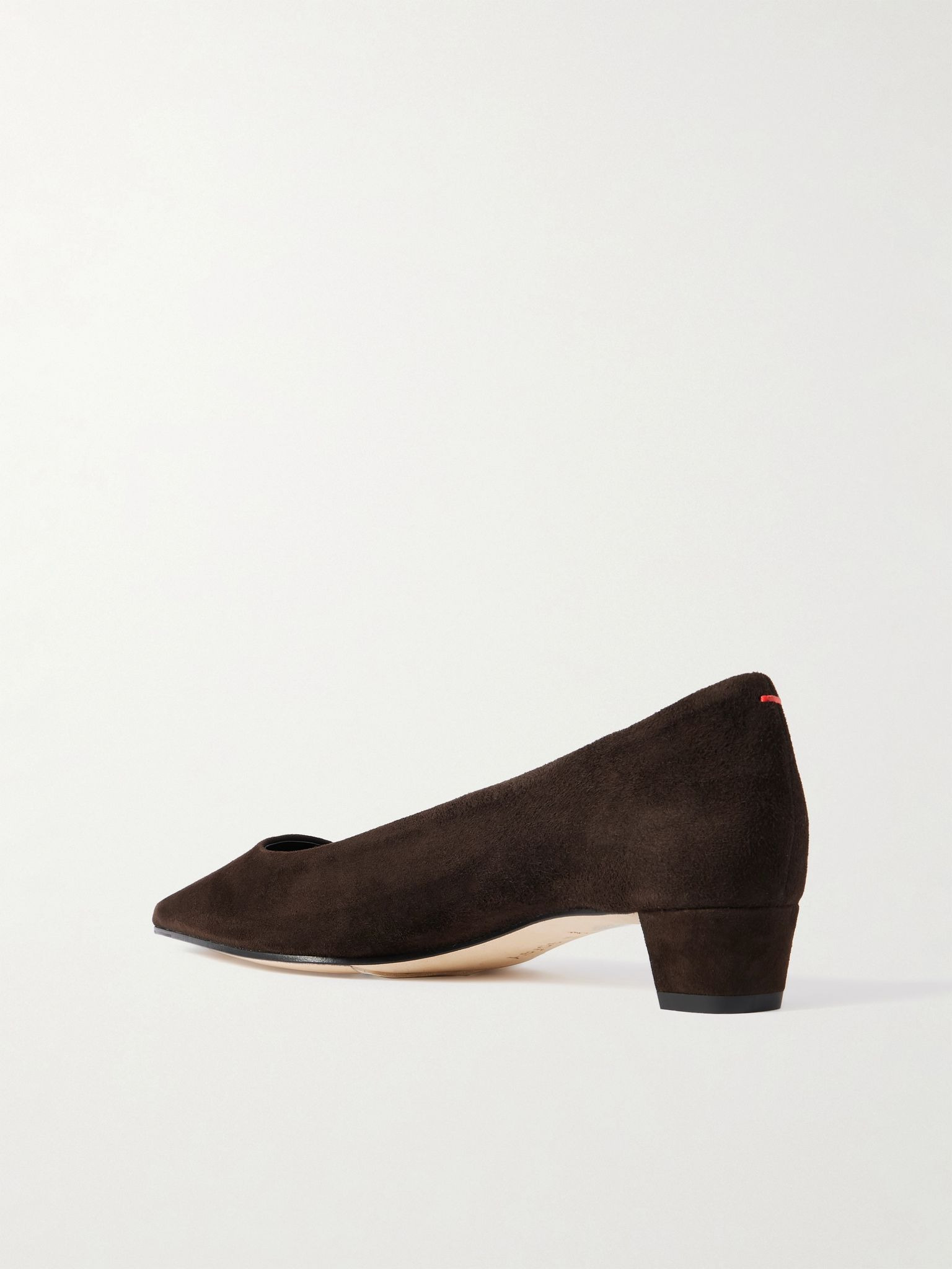 Judi suede pumps Dark brown - 3