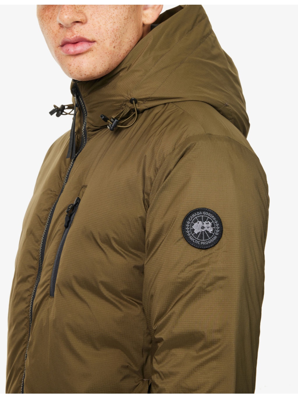 Lodge logo-patch shell-down hooded puffer jacket - 5