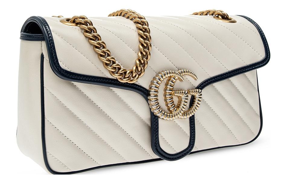 (WMNS) Gucci Marmont Series Bag Pack Small White 443497-0OLFX-9085 - 2