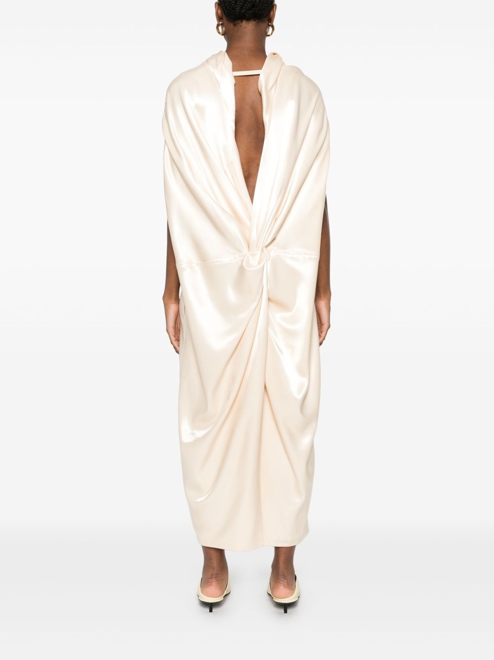 satin maxi dress - 4