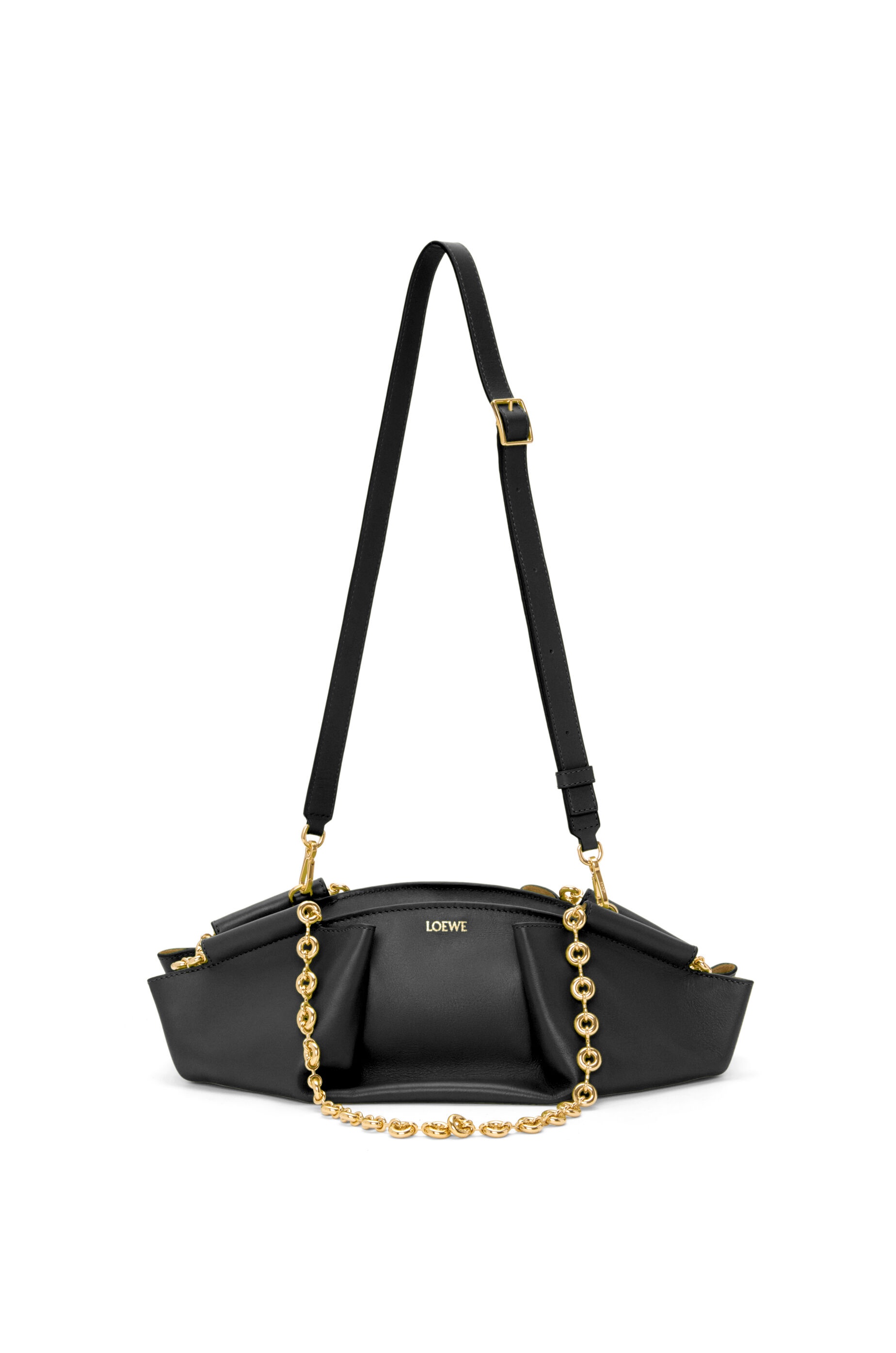 Small Paseo bag in shiny nappa calfskin with chain - 8
