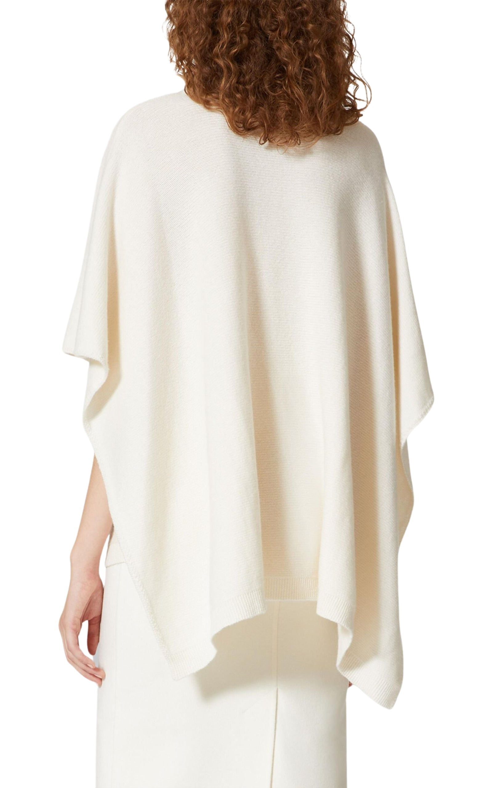 Caped Virgin Wool Turtleneck Sweater - 5
