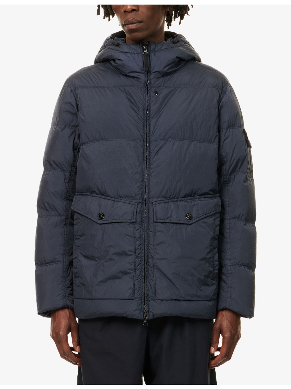 Crinkle Padded Shell Parka Jacket - 3