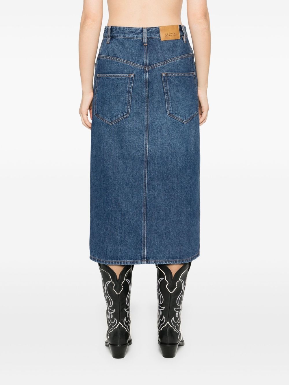 Vandy denim midi skirt - 4
