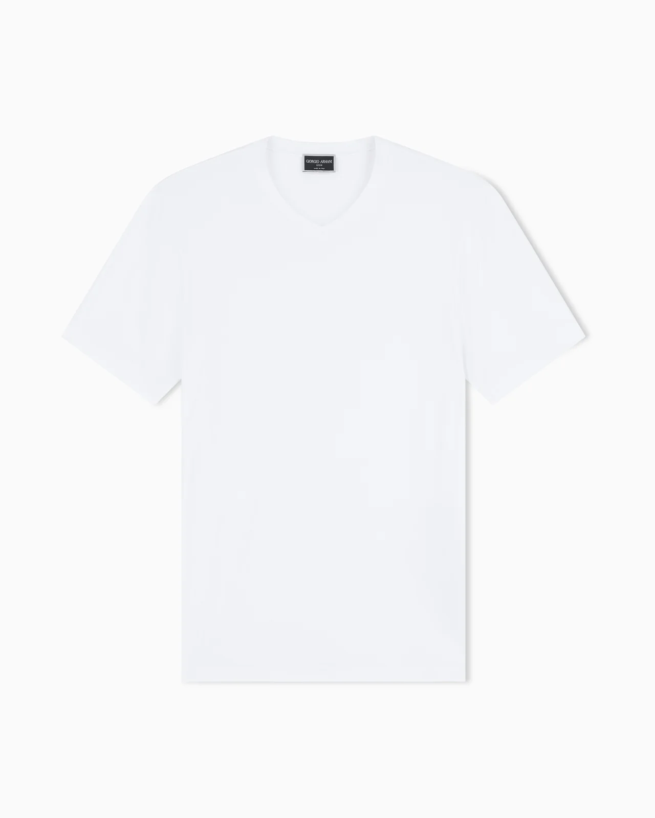 V 목 티셔츠 뻗기 viscose jersey에 있는 아이콘 - 1