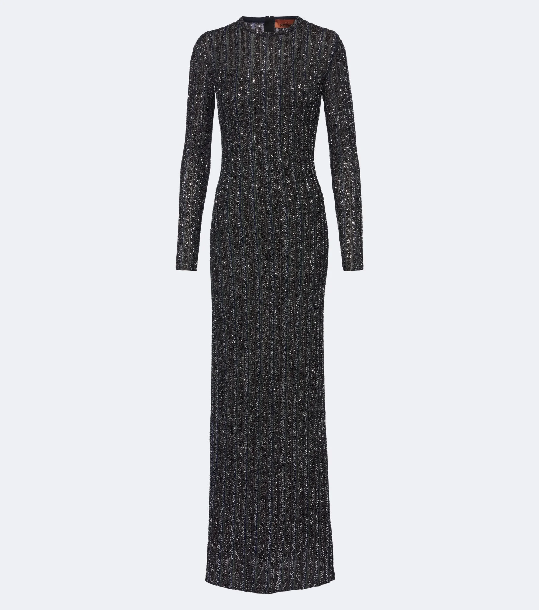Sequined knitted gown - 1