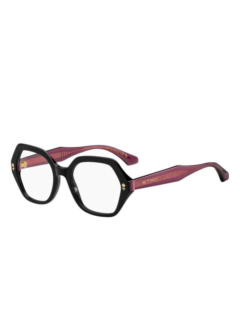 Etro geometric-frame glasses outlook