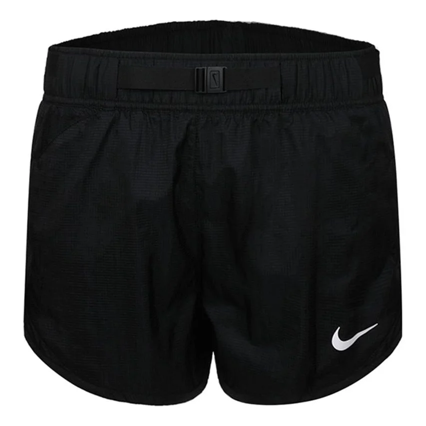 (WMNS) Nike Belt Design Breathable Casual Sports Running Shorts Black CJ2430-010 - 1