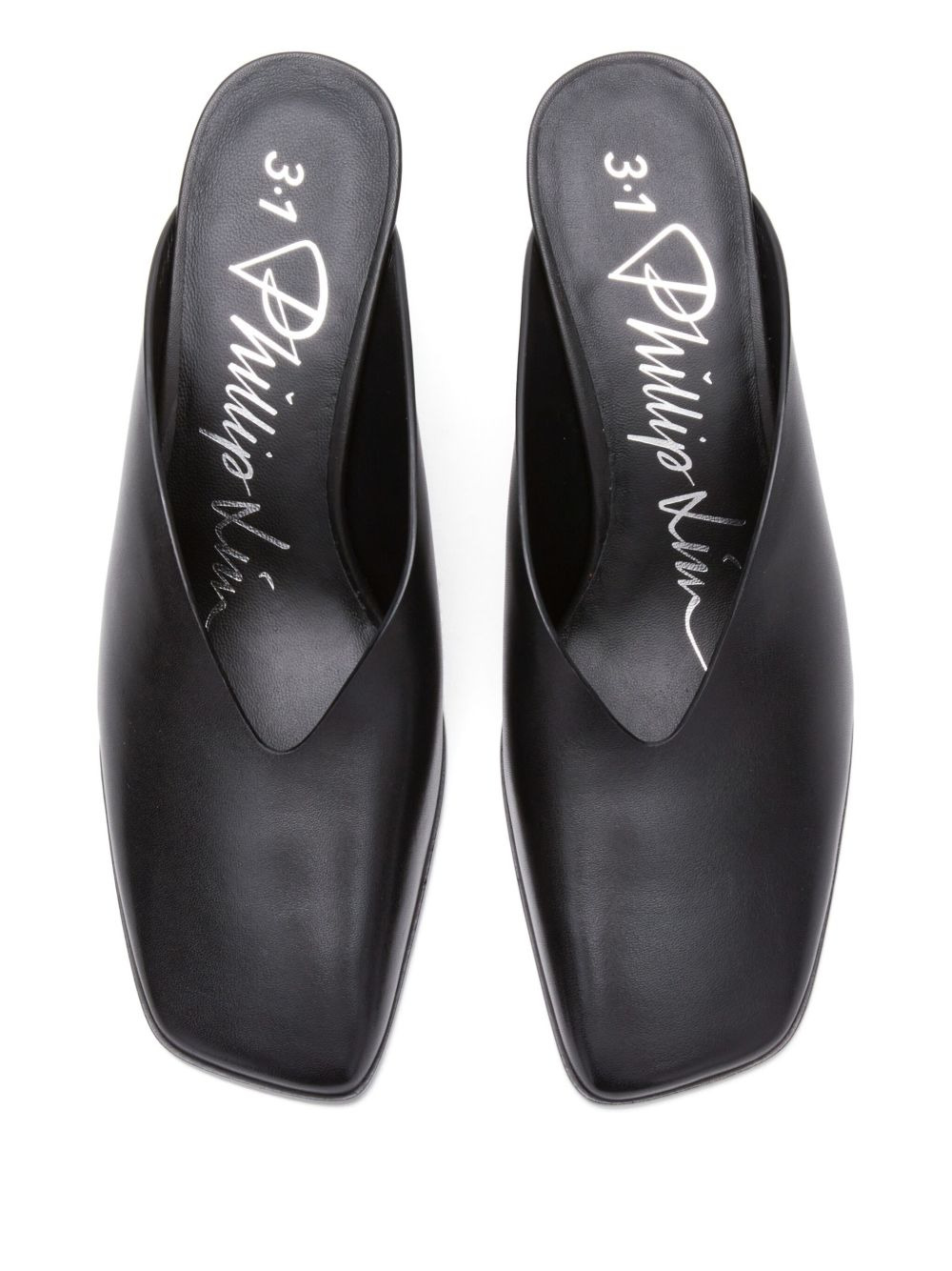 68mm square-toe mules - 4