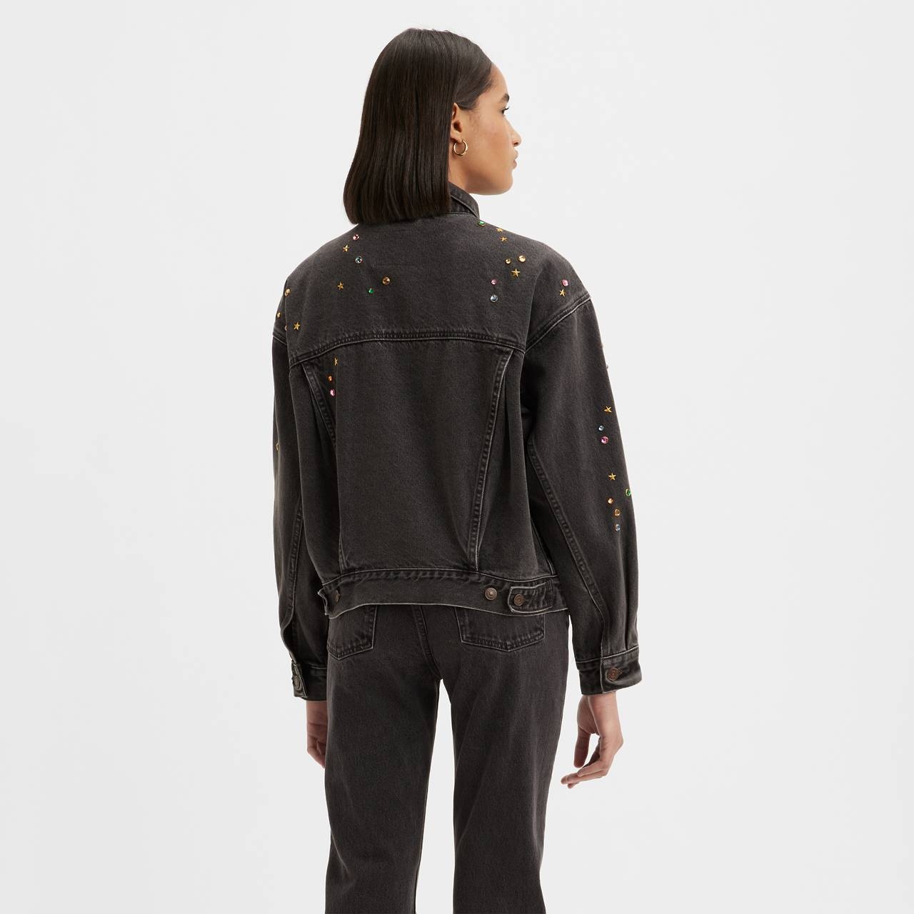 90S STUDDED TRUCKER JACKET - 4