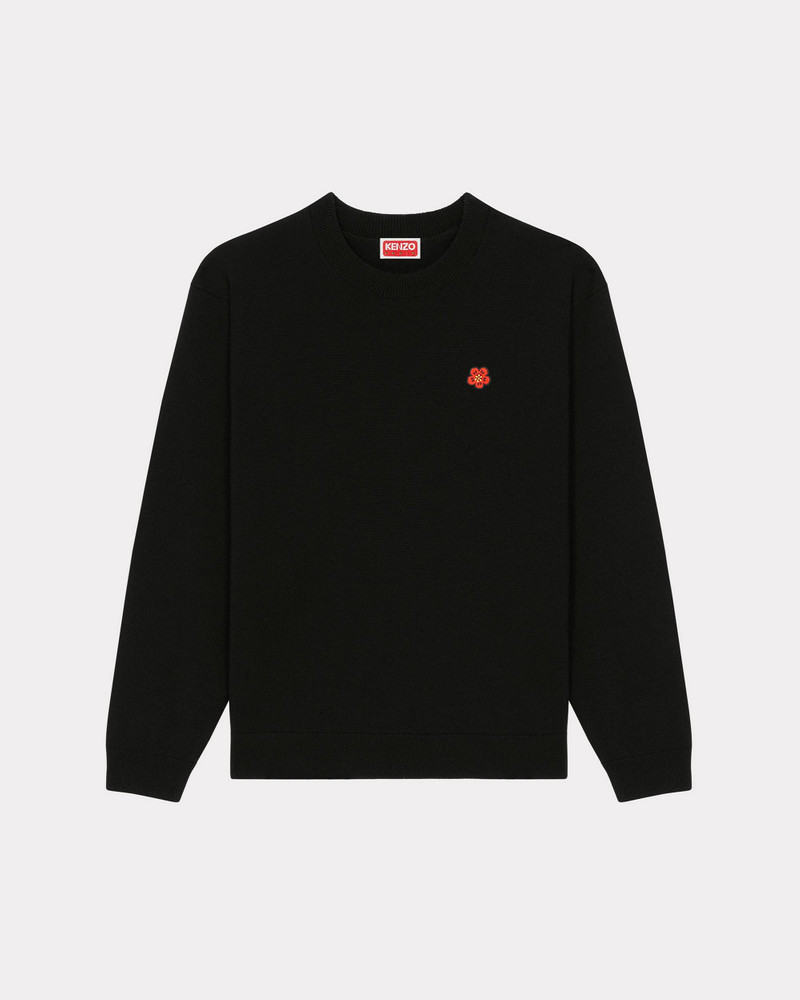 'Boke Flower Crest' embroidered jumper - 1