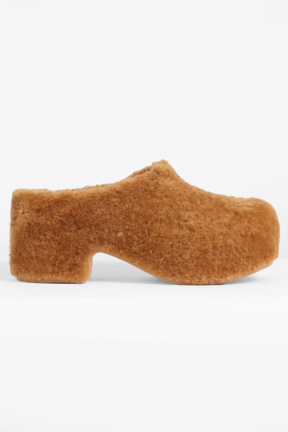 TEXTURED 40MM CLOG MULES | TAN - 2