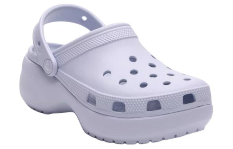 (WMNS) Crocs Classic Platform Shoes 'Blue' 206750-5AF - 2