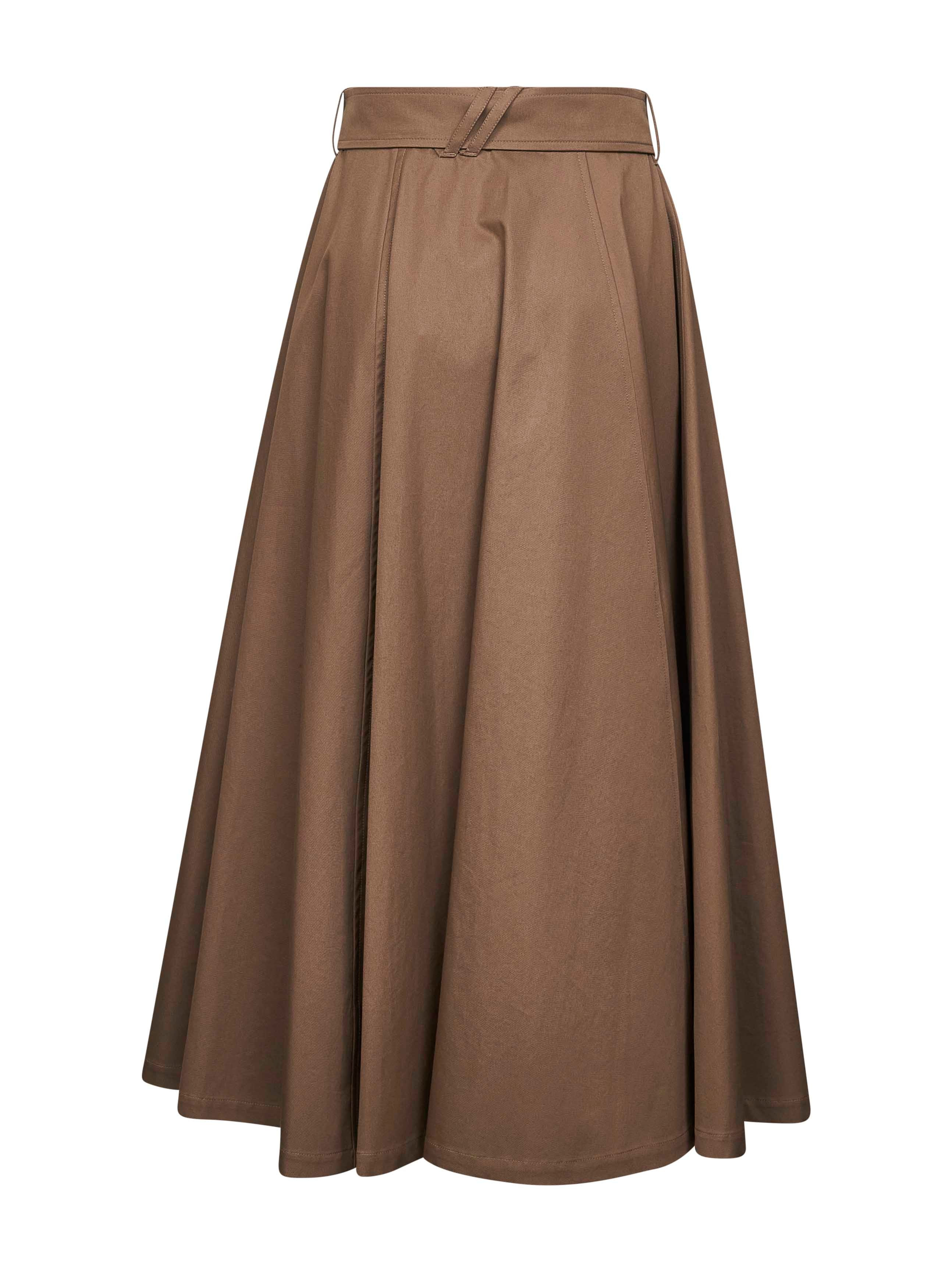 Burberry Women Gabardine Midi Trench Skirt - 2