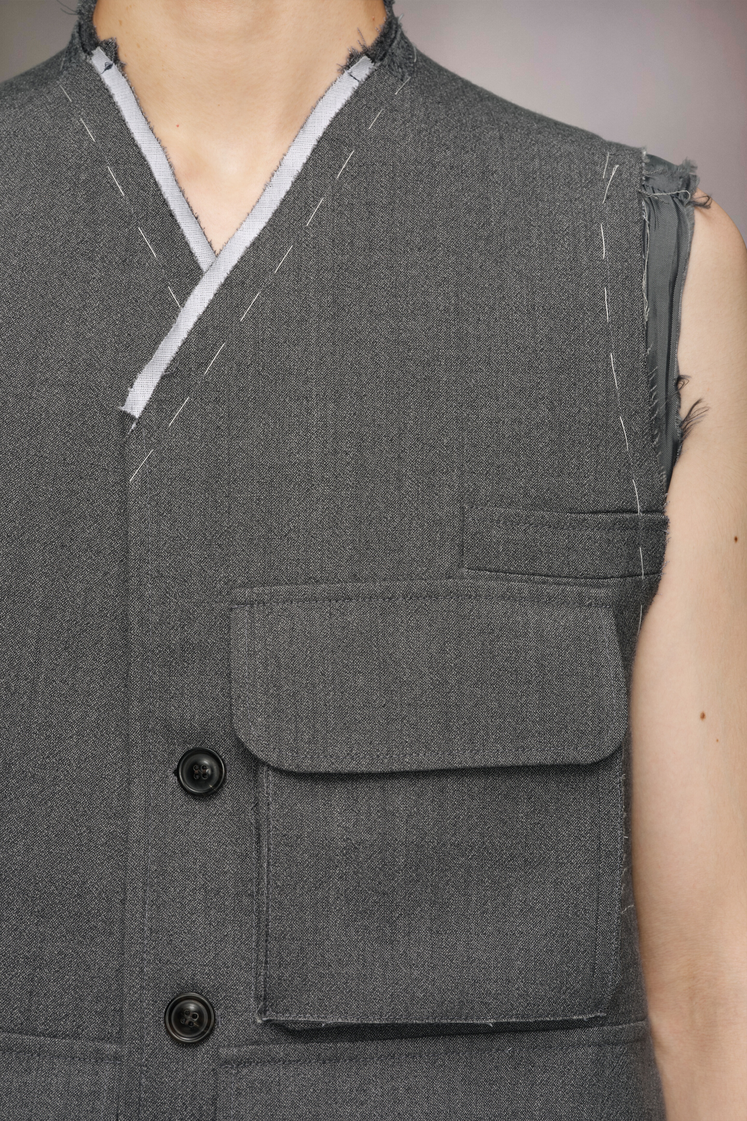 【関税＆送料込み】Maison Margiela Jackets And Vests Maison Margiela for H&M Deconstructed Leather Jacket