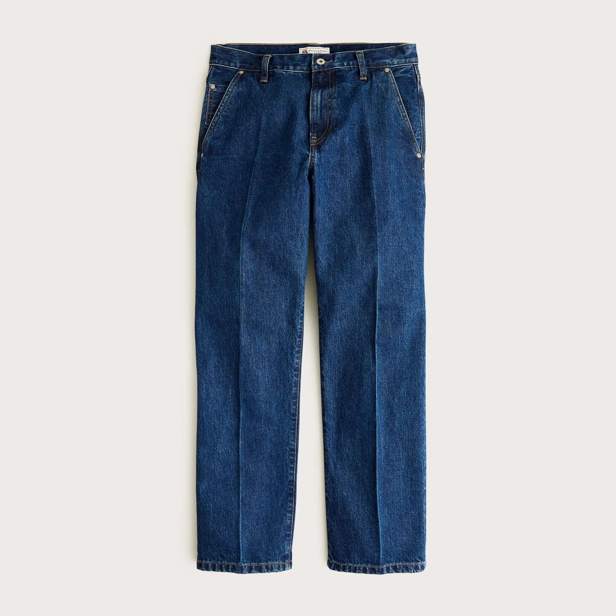 Wallace & Barnes creased slant-pocket jean in Japanese selvedge denim - 1