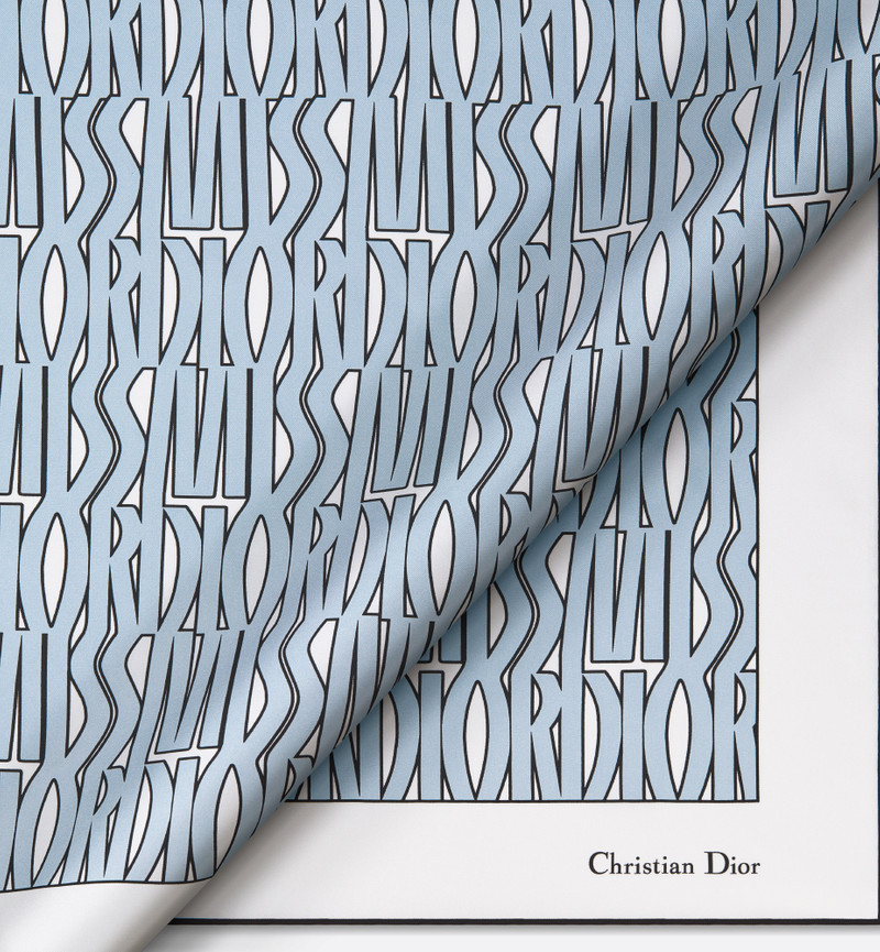 Miss Dior Allover 90 Square Scarf 6
