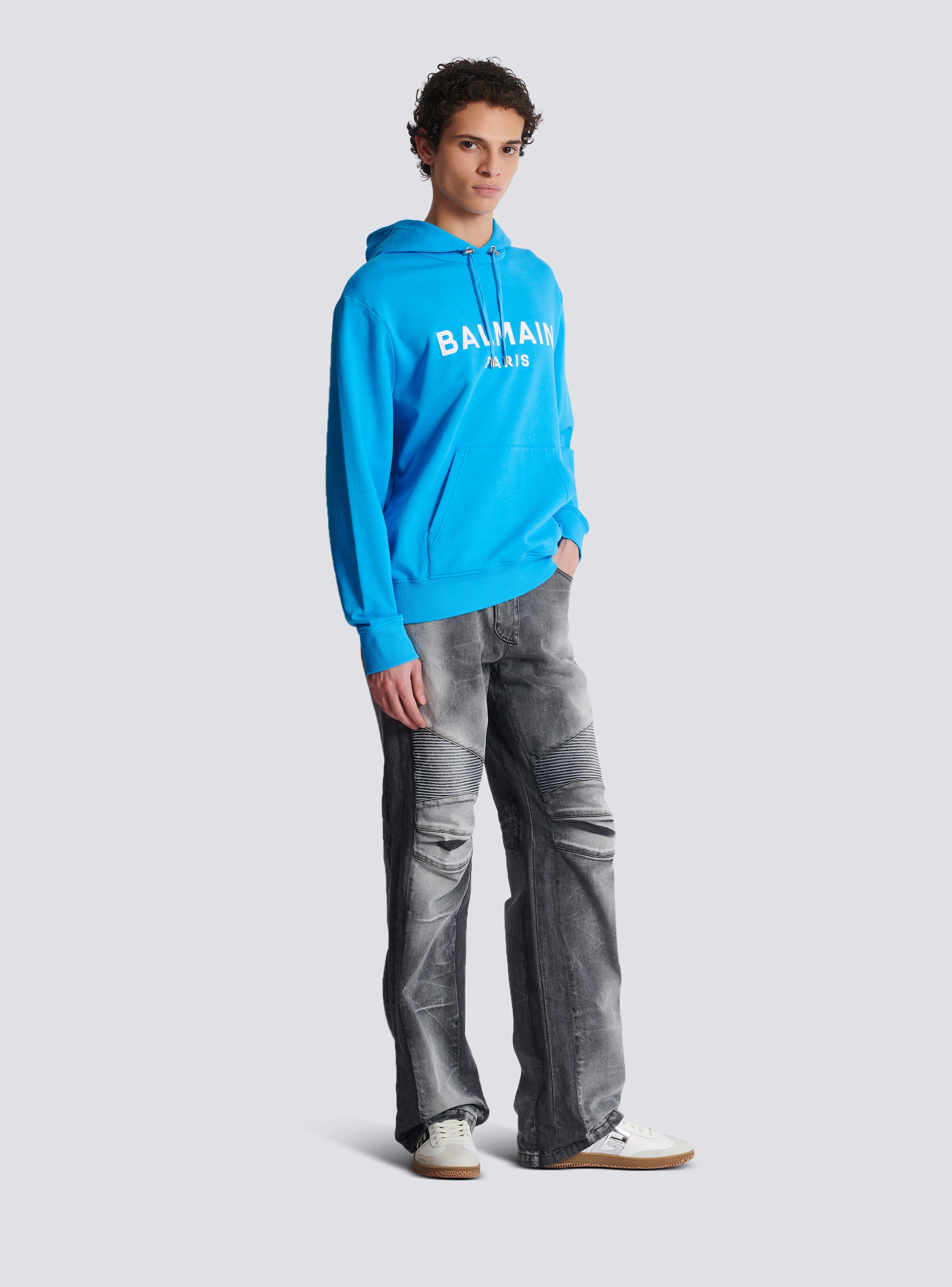 Printed Balmain Paris hoodie - 3