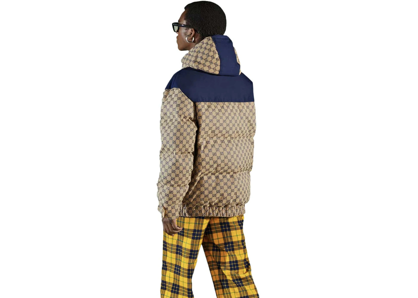 Gucci GG Canvas Goose Down Jacket Blue - 2