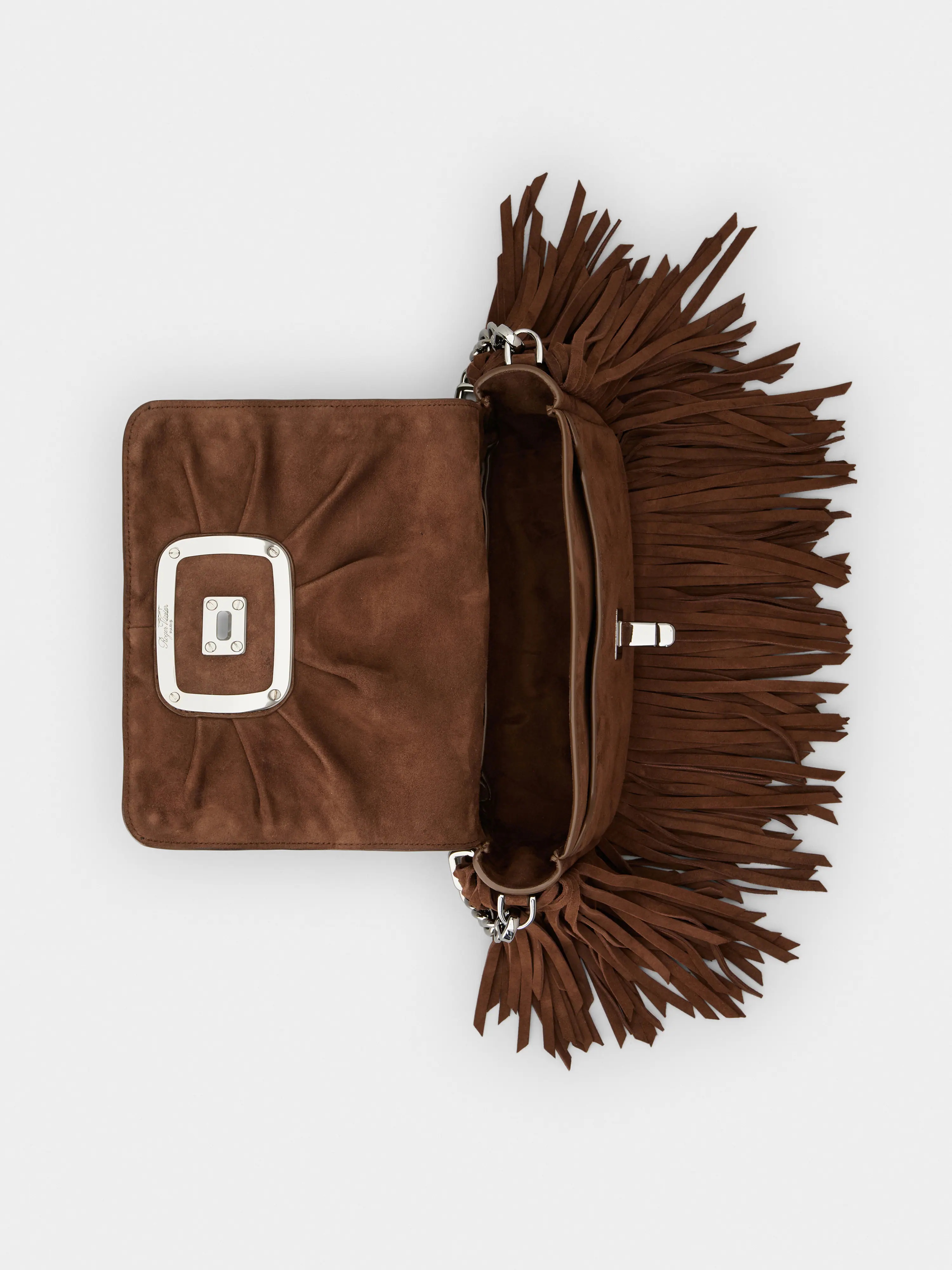 Viv' Choc Mini Bag in suede - 6