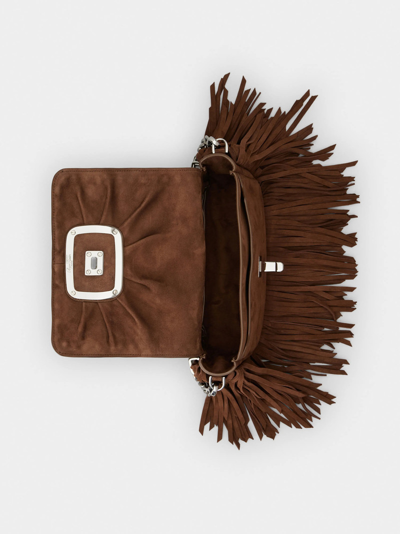 Viv' Choc Mini Bag in suede 6