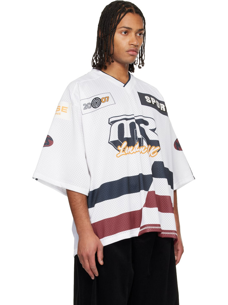 White Oversized Hockey T-shirt 2
