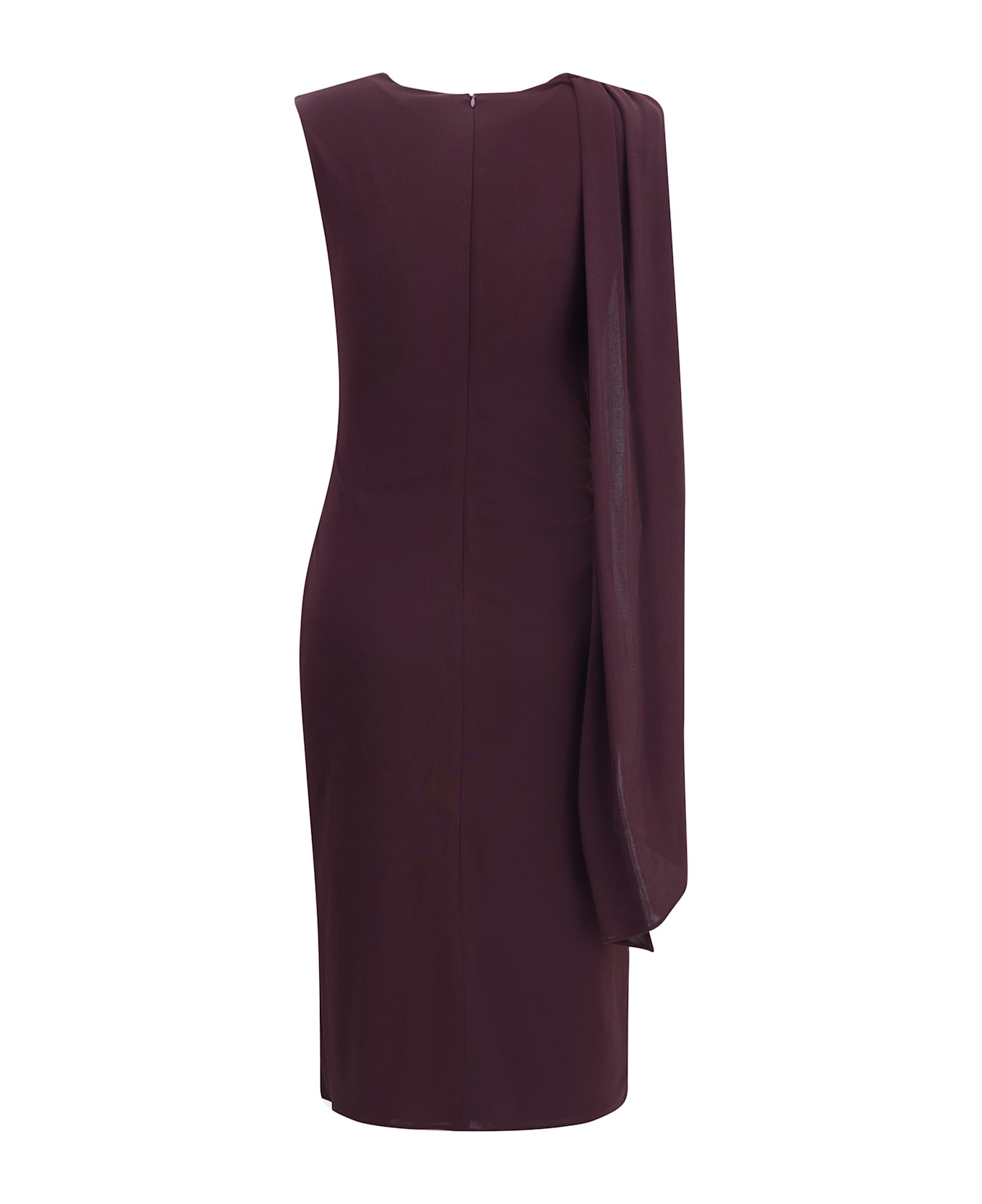 Jersey Midi Dress With Scarf - 2