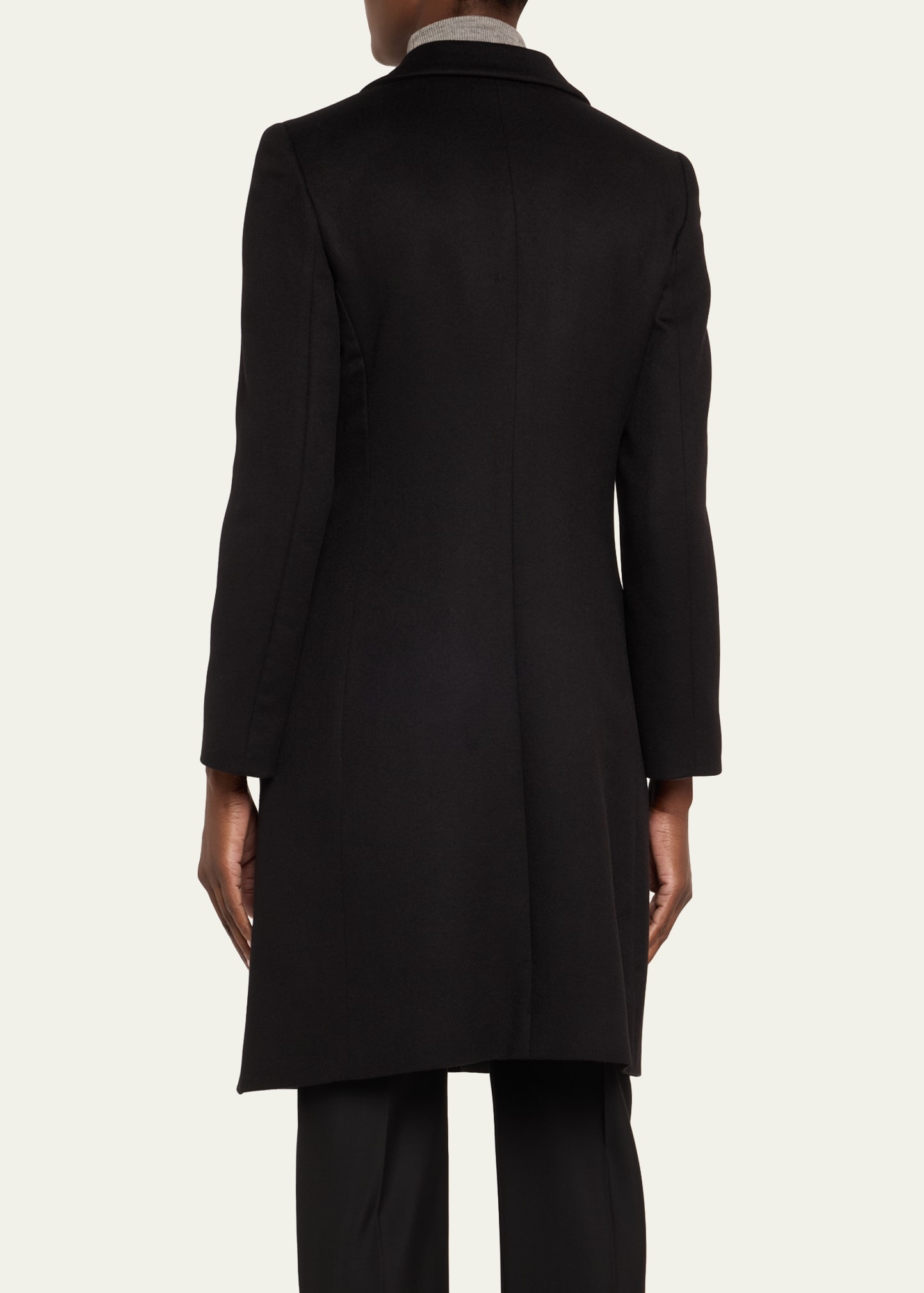 Essentials Cashmere One Button Coat - 3