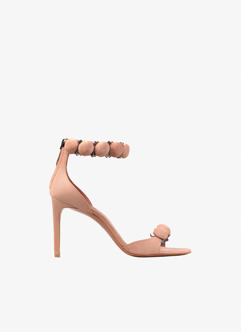 BOMBE SANDALS IN SUEDE GOATSKIN - 1
