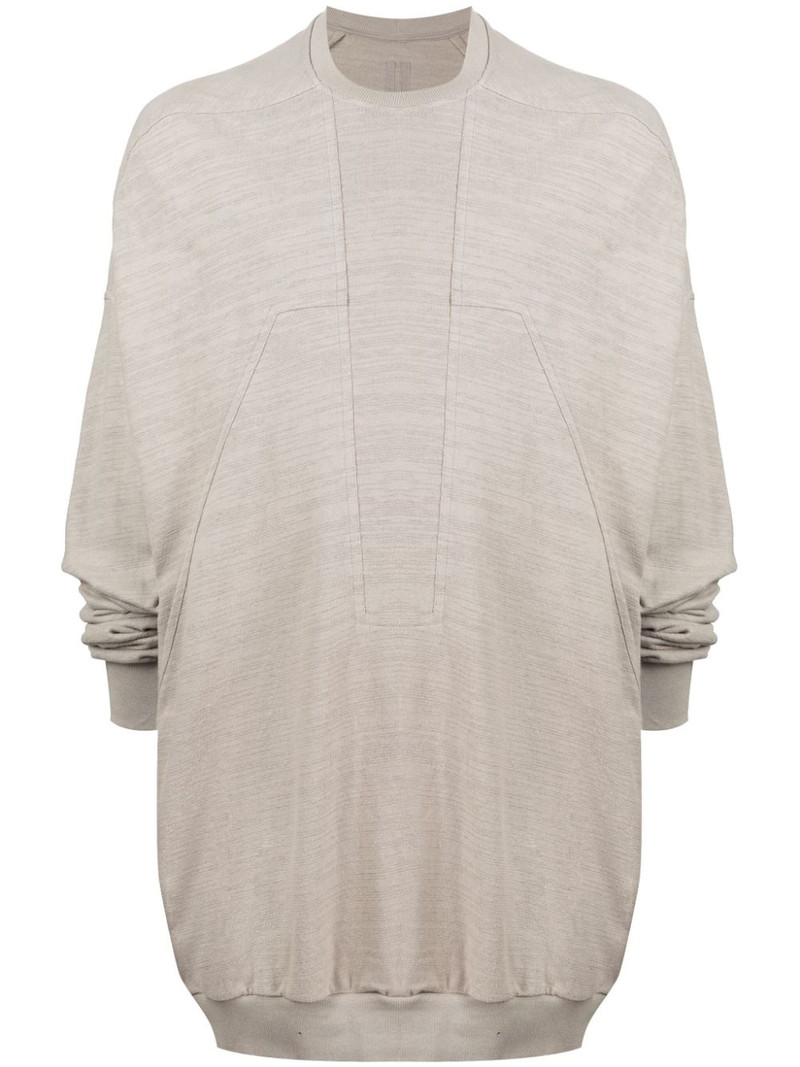 slub panelled sweatshirt 1