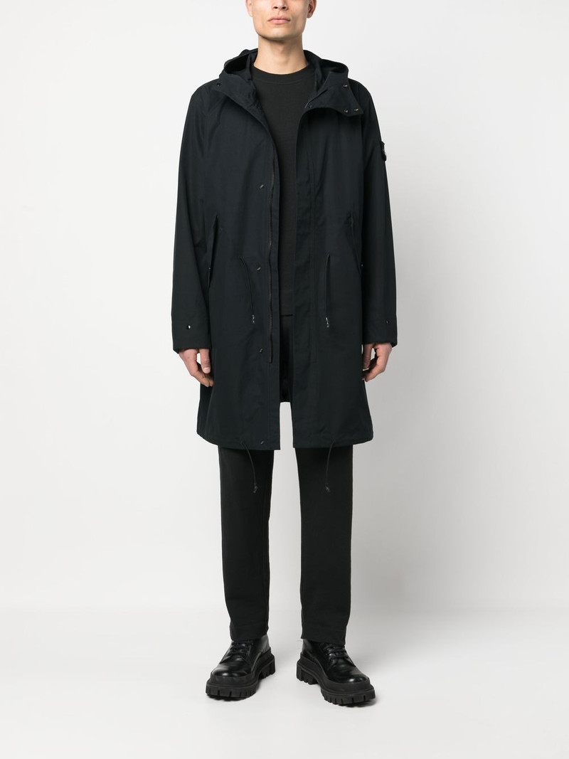 Stone Island Compass-patch long-sleeved coat outlook