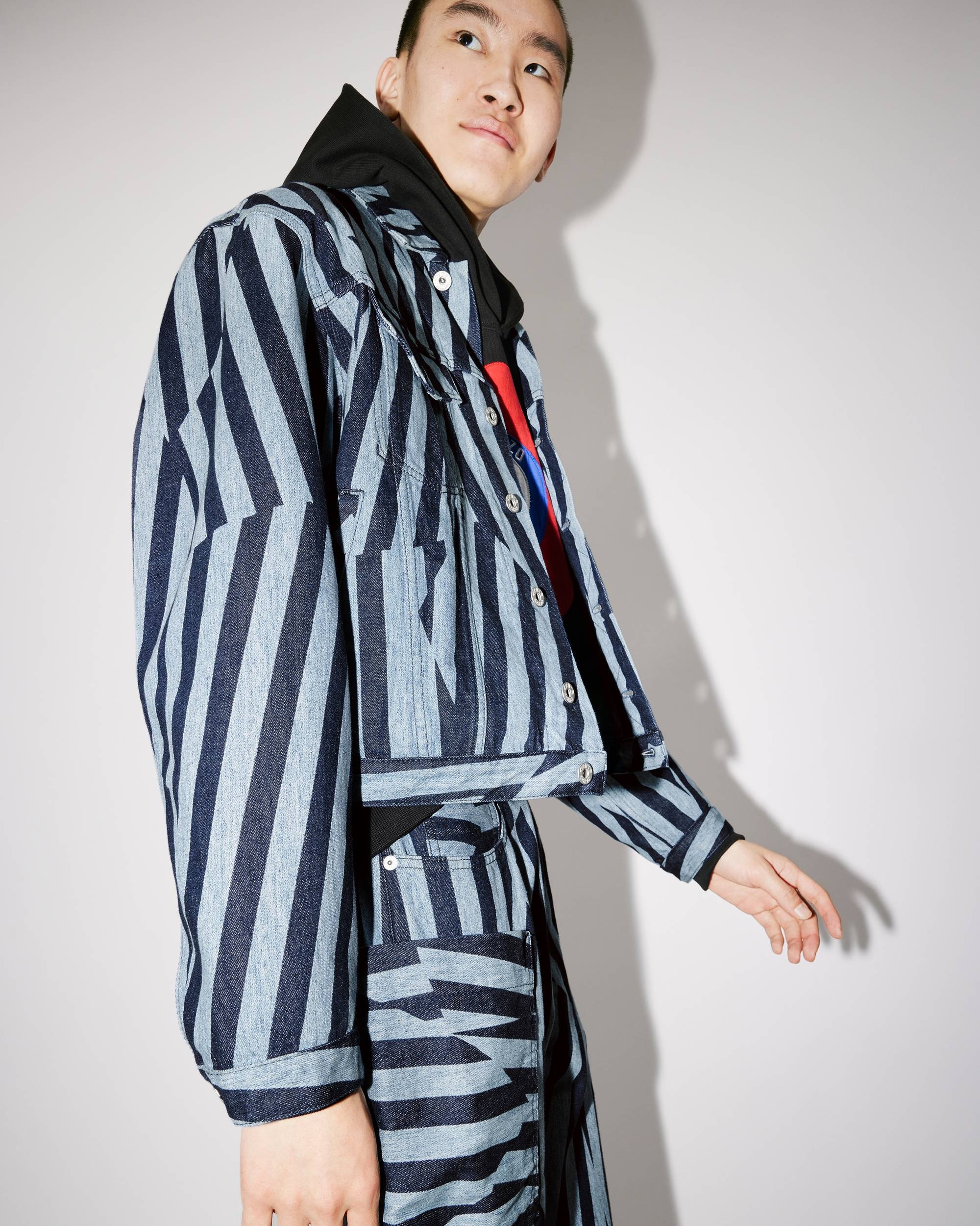 KENZO Dazzle Stripe trucker jacket - 9