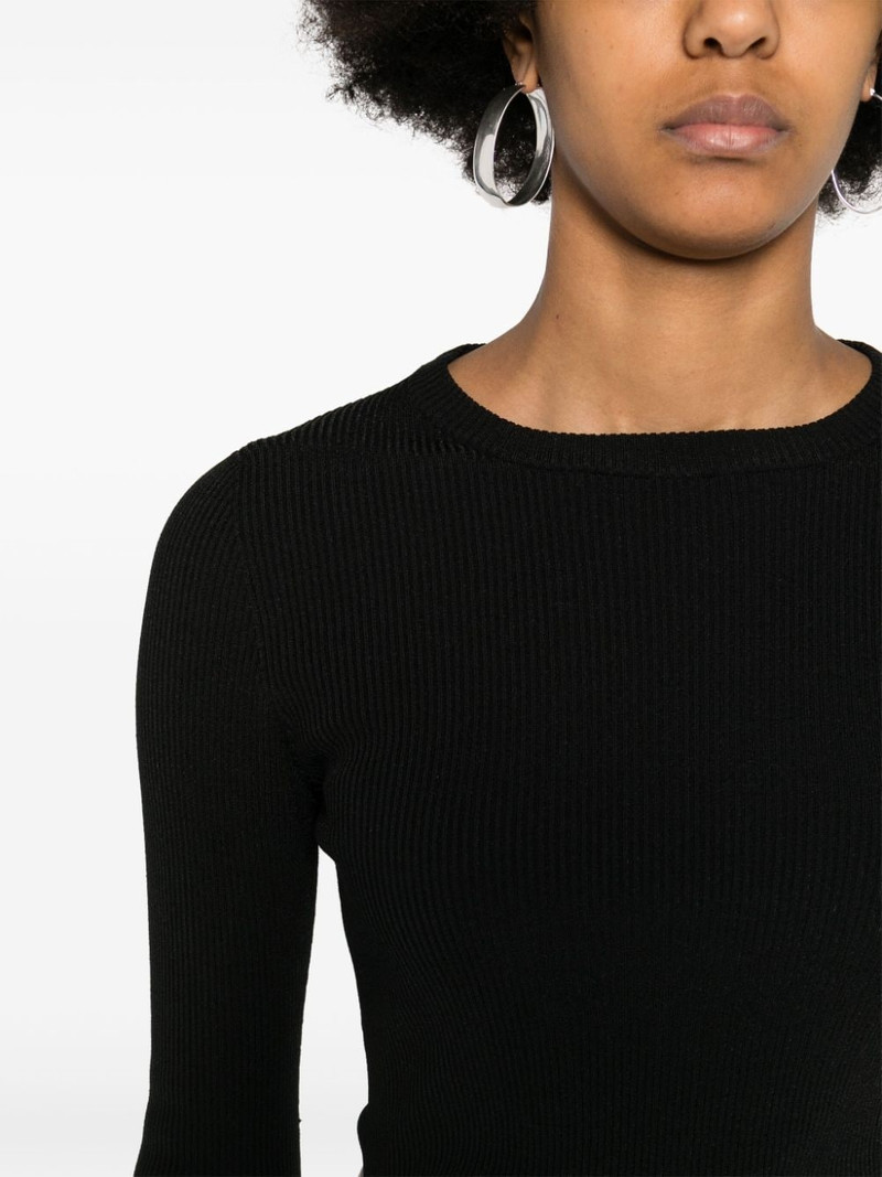 crew-neck ribbed jumper 5